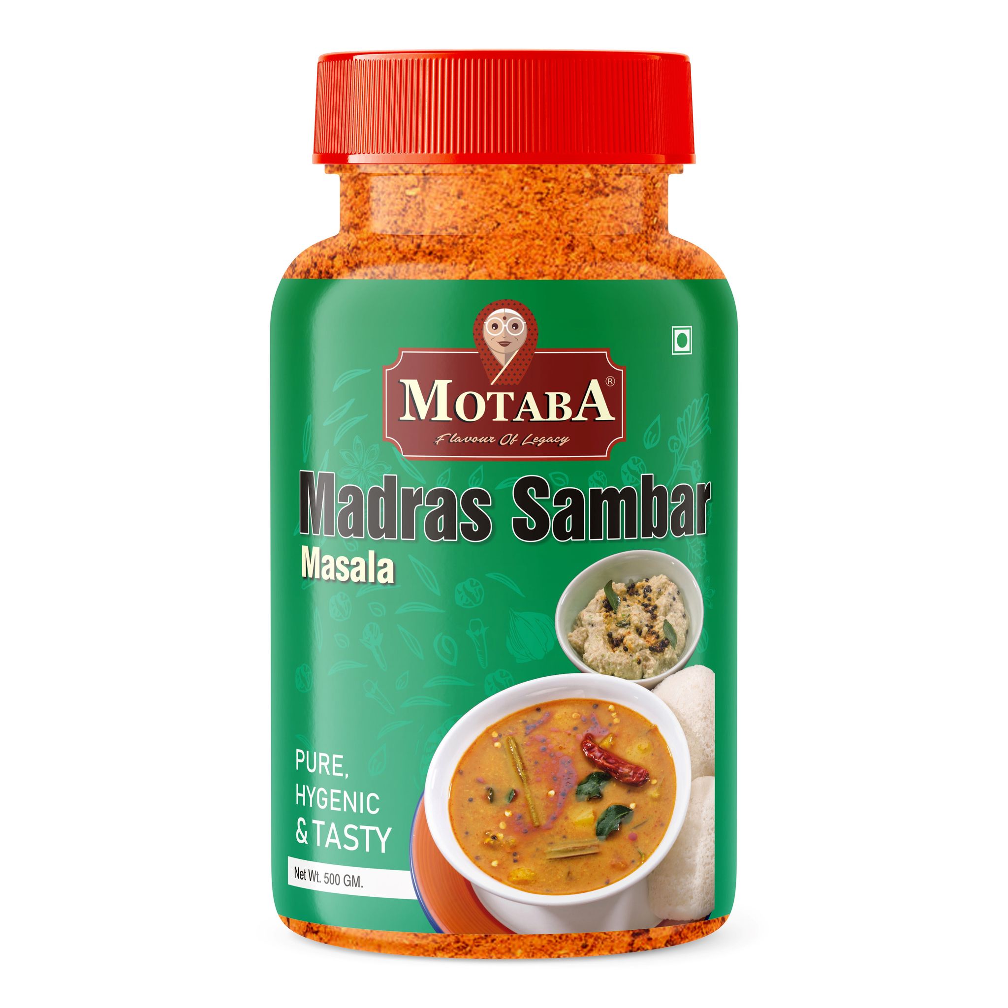 MOTABA Madras Sambar Masala, 500 gm Jar