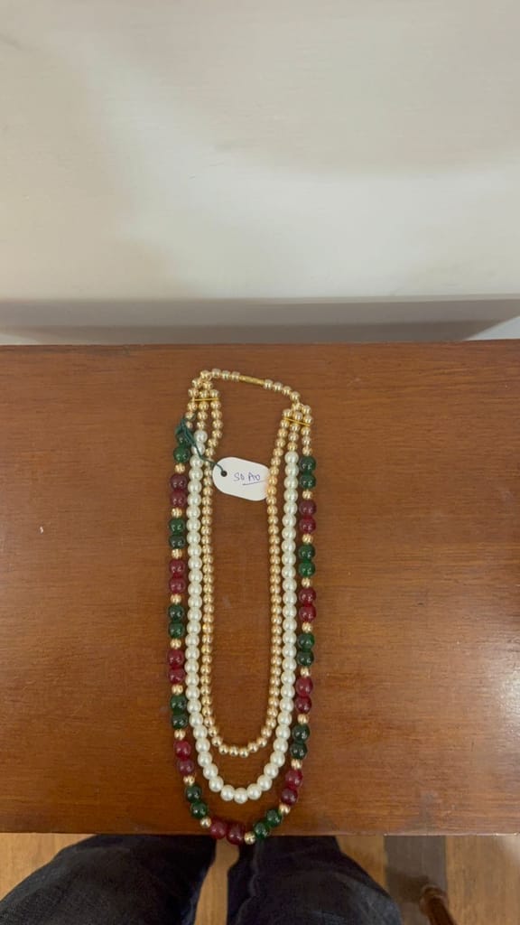 shadi party wear dulha mala with colourful beads