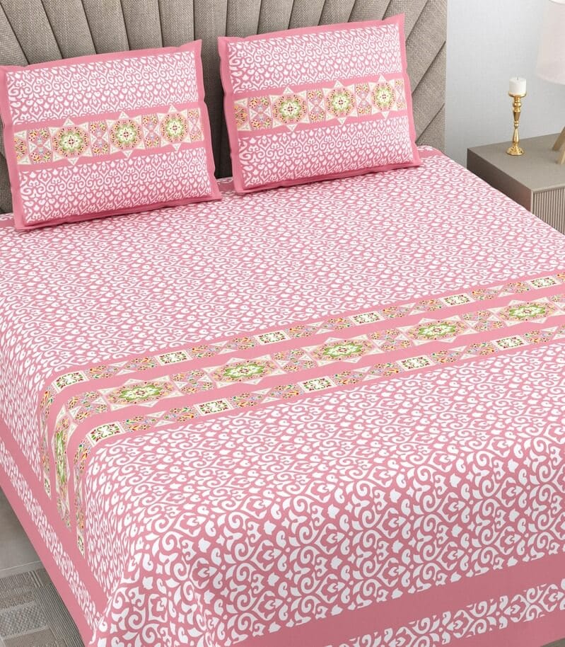 240 TC 100% Pure Ethnic Bedsheet