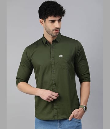 MAJESTIC MAN 100% Cotton Slim Fit Solids Full Sleeves Men's Casual Shirt - Black ( Pack of 1 )