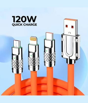 Tecsox Orange 5 A Multi Pin Cable 1 Meter