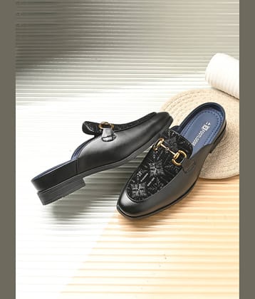 Footloose Black Men's Slip on Shoes