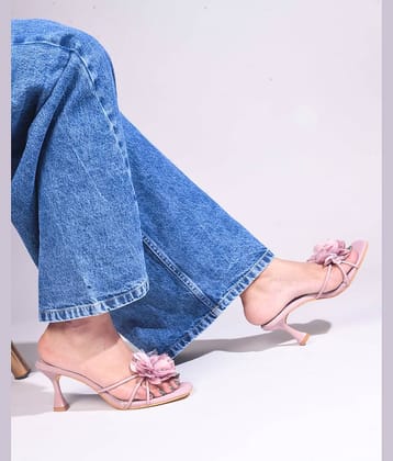 JM Looks Purple Women's Slip On Heels