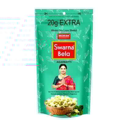 Moksh Swarna Bela Agarbatti - Zipper Pack, 105 ml