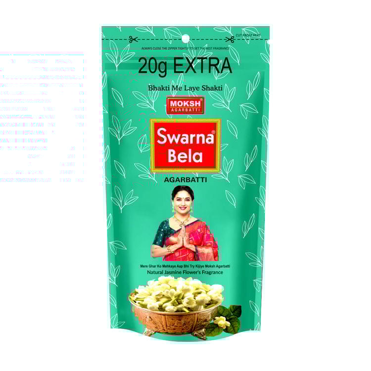 Moksh Swarna Bela Agarbatti - Zipper Pack, 105 ml