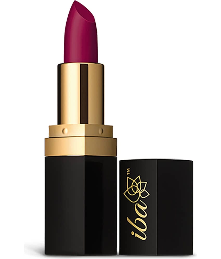 Iba Pure Lips Long Stay Matte Lipstick M04 Wild Magenta, 4g , Highly Pigmentated , Long Lasting, (Pack of 1)