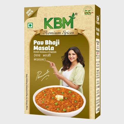 KBM Premium Spices Pav Bhaji Masala, 100 gm Carton