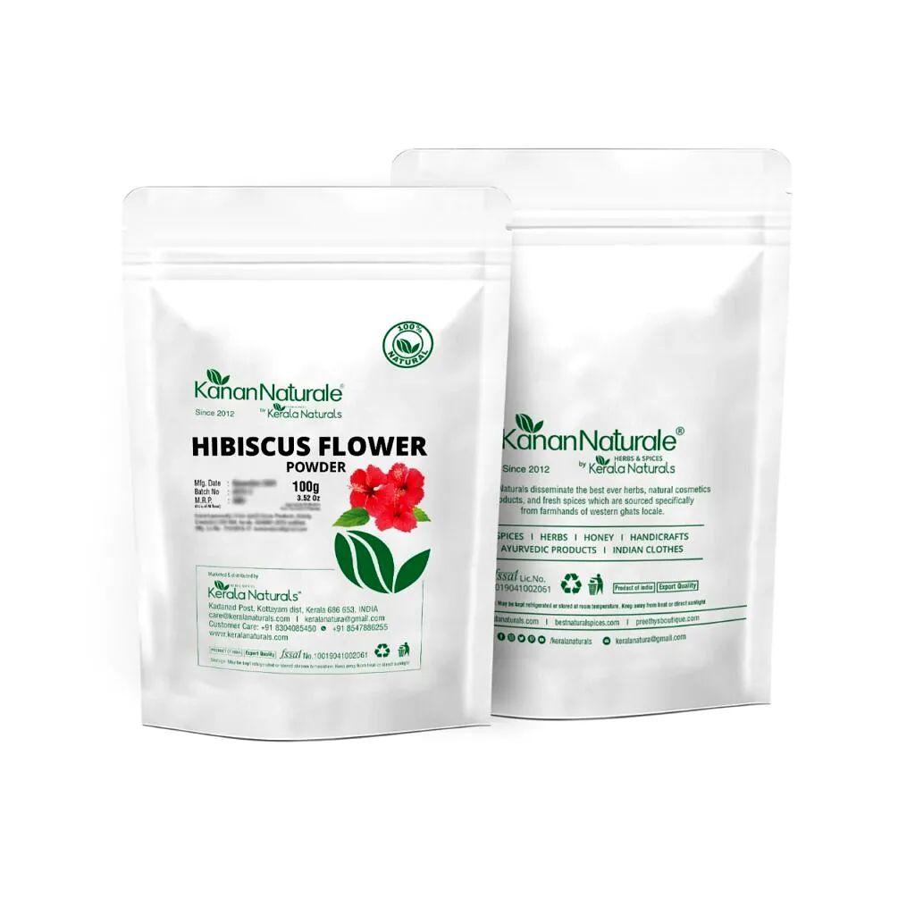 Hibiscus Flower Powder 100 gm  by Kerala Naturals