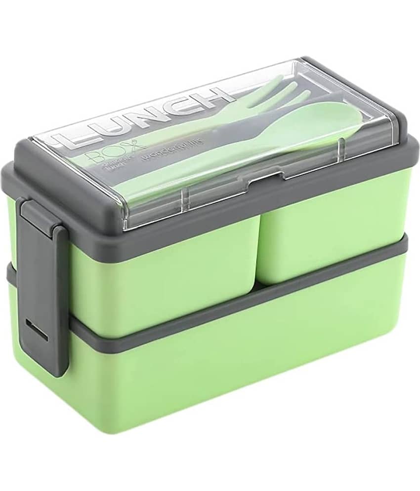 Anshri Plastic School Lunch Boxes 1 - Container ( Pack of 1 )