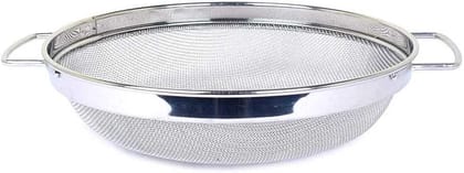 Keval Stainless Steel Puran Jali Chalan Strainer Mesh Jali, 7 Inch
