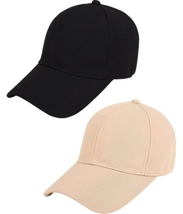 Zacharias - Multi Color Cotton Blend Men's Cap ( Pack of 2 )