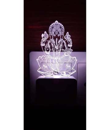 SUPER AJANTA Multicolor Night Lamp ( Pack of 1 )