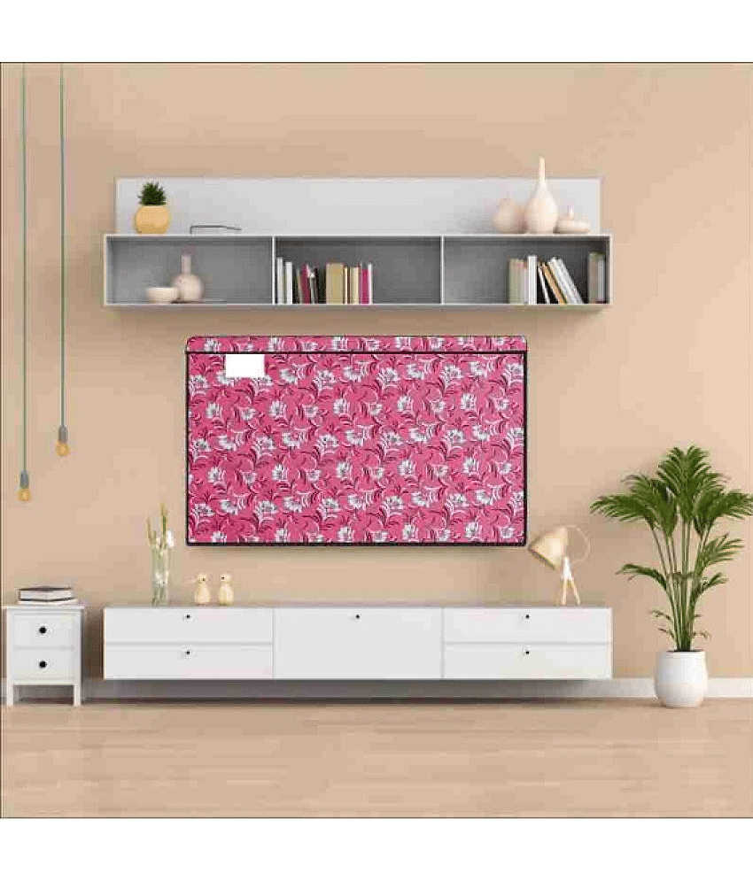 KALRA MAGIC Single Polyester Red TV Cover for Sony 81cm (32 in) LED/LCD TV