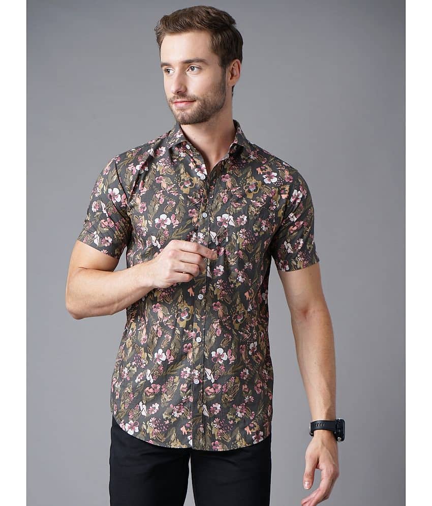 Paul Street - Cotton Blend Slim Fit Brown Men's Casual Shirt ( Pack of 1 )