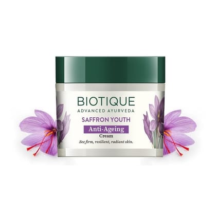 Biotique Saffron Youth Anti-Ageing Cream 50g Biotique Saffron Youth Anti-Ageing Cream 50g