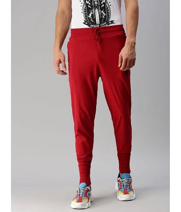ONN - Red Cotton Blend Men's Joggers ( Pack of 1 )