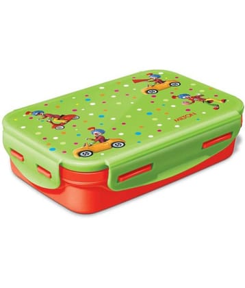 MILTON Steely Deluxe Mini Inner Steel Kids Tiffin Box 400 ml Red