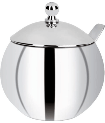 Dynore Round Matka Ghee Pot Steel Silver Oil Container ( Set of 1 )