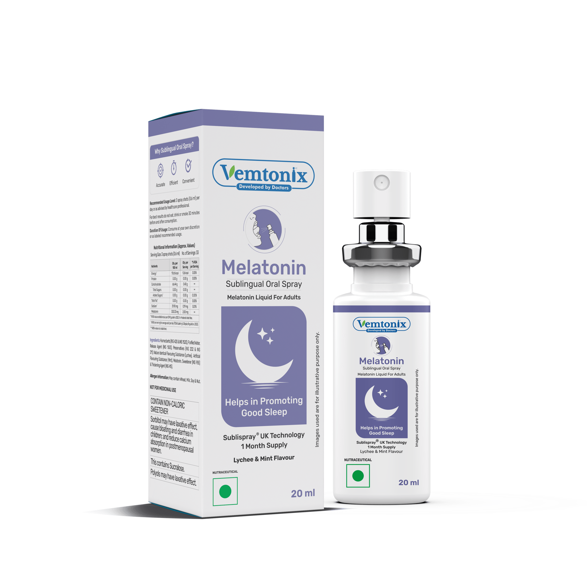 Vemtonix Melatonin Sublingual Oral Spray