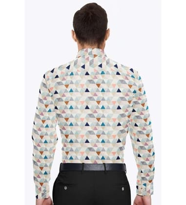Men's Cotton Blended Printed Full Sleeve Shirt (Multicolor, M)-PID53456