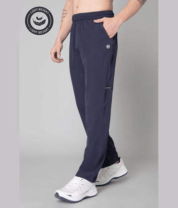 Turnfit Navy Blue Polyester Men's Sports Trackpants ( Pack of 1 )