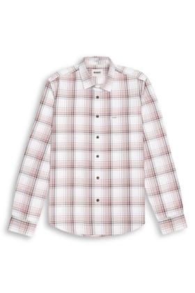 PLAID SHIRT IN BROWN-M