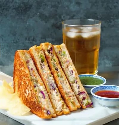 Veg Corn N Cheese Sandwich [Grilled]