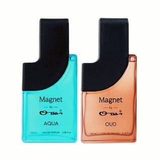 Ossa Magnet Aqua  Oud Unisex Eau De Parfum Combo Long Lasting Fragrance Perfume for Men  Women (Pack of 2)