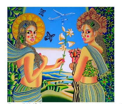 Contemporary Original Indian Art : Love dream