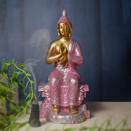 Craftlayout Resin Meditating Lord Buddha Statue Sculpture Idol