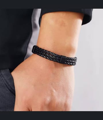 Thrillz Black Bracelet ( Pack of 1 )