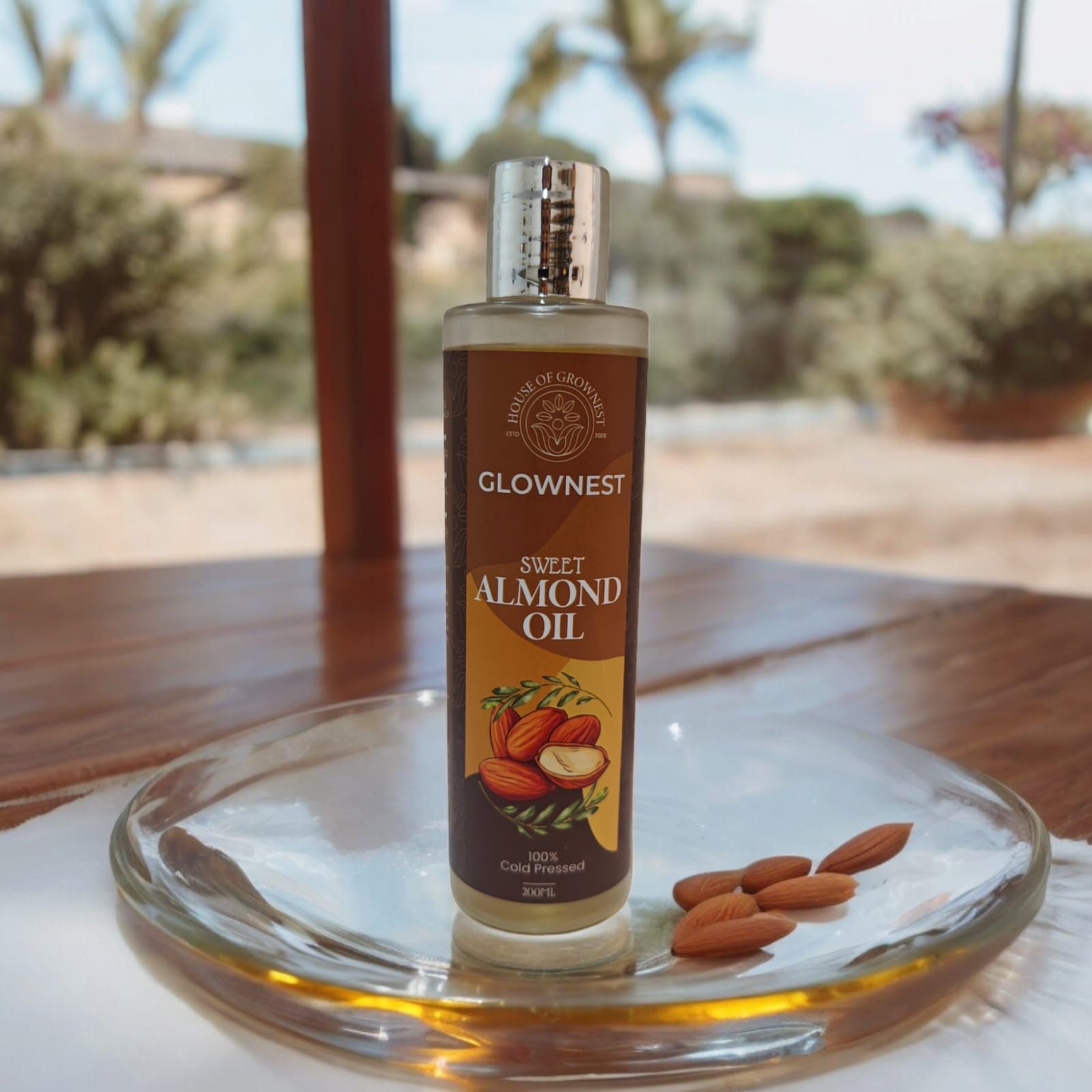 Grownest Sweet Almond Oil Cold Pressed (200ml)
