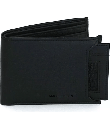 Amor Benison Black PU Men's Regular Wallet ( Pack of 1 )