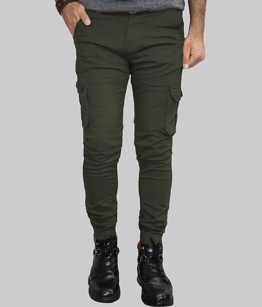 Urban Legends Regular Flat Men's Joggers - Green ( Pack of 1 )