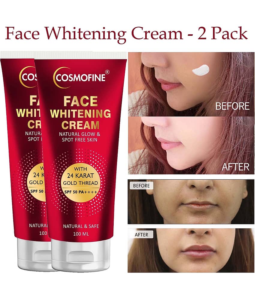COSMOFINE Face Whitening Cream, Skin Brightening Cream Day Cream All Skin Type Saffron (100 ml)