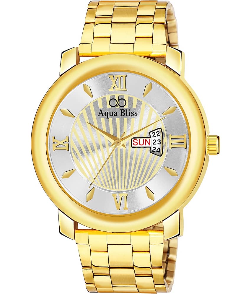 AQUA BLISS - Gold Stainless Steel Analog Men's Watch