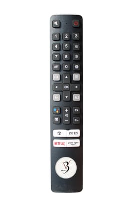V3Deals Remote Control Compatible for TCL TV RC901V | LED Smart 4K Android TV | Non-Voice Remote, No Gogle Assistant | Match Each Button Before Purchase | Exactly Same Remote Will Work Only (TCL Zee5)