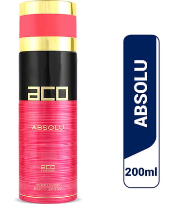 Aco Absolu Deodorant Body Spray For Women, 200ml