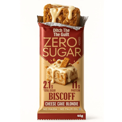 Biscoff Protein Brownie • 11g Protein • Sugar Free & High Protein • 40g