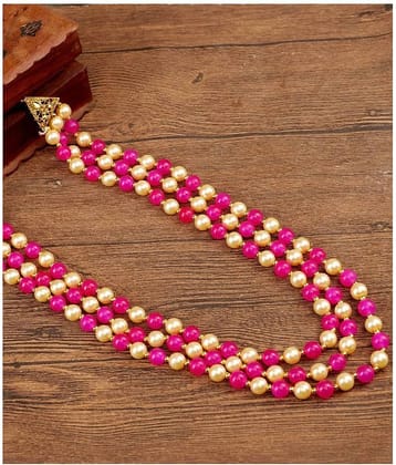 Pearl beads Dulha groom sherwani Necklace/Moti Mala for Men for wedding | Exquisite Groom Mala | Perfect for Grooms