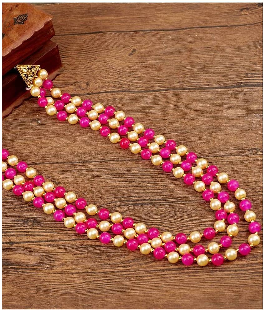 Pearl beads Dulha groom sherwani Necklace/Moti Mala for Men for wedding | Exquisite Groom Mala | Perfect for Grooms