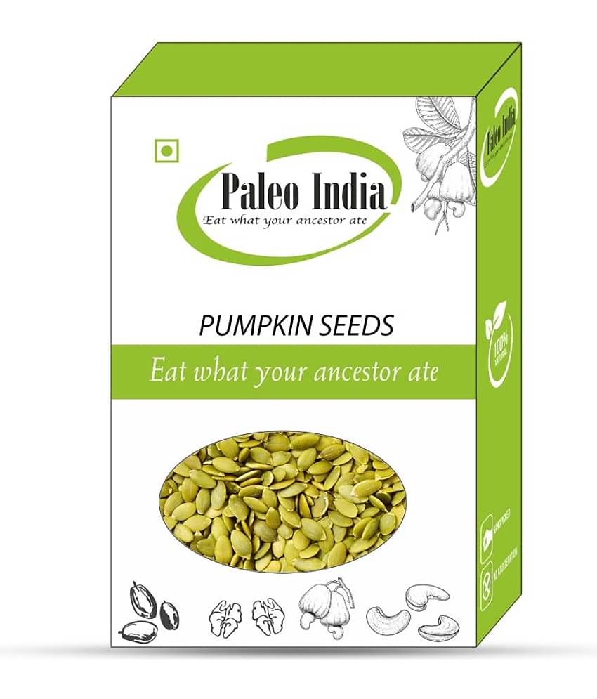 Paleo India 400g Pumpkin Seeds| Seeds For Eating| Dry Fruits and Seeds