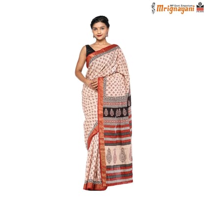HANDLOOM KOSA SAREE WITH BLOUSE (SKU - 3N0102060622, SAREE - 1191)