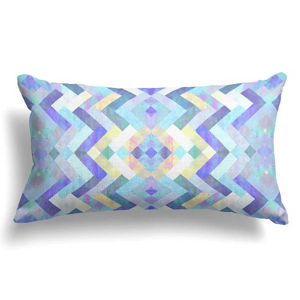 Waves or Lines-Velvet Cushion / 20x12 / without