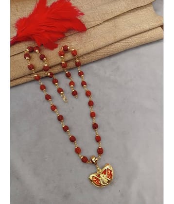 KRIMO Gold Religious Pendant With Chain ( Pack of 1 )