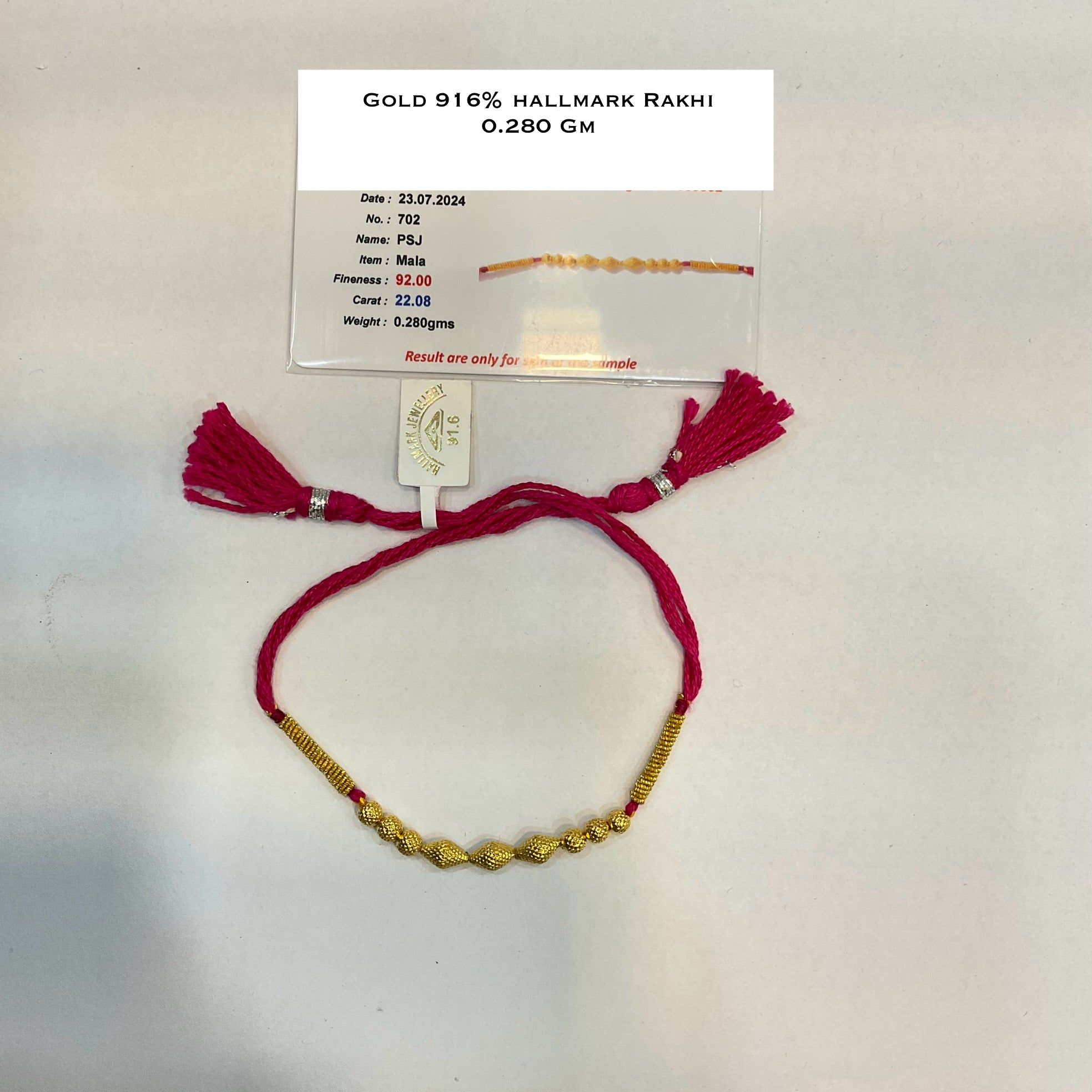 Gold 916% Hallmark Rakhi 2