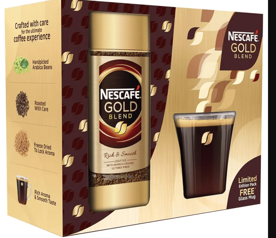 NESCAFE GOLD JAR 90GM MUG FREE