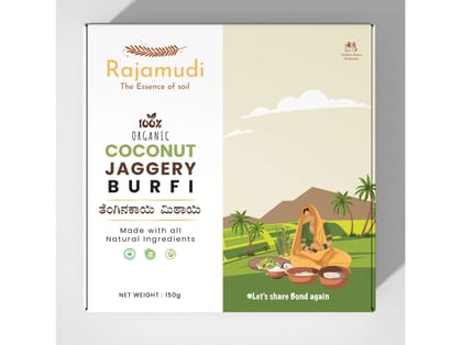 Rajamudi Organics Coconut Jaggery Barfi