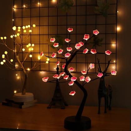 GLOWSERIE Decorative LED Cherry Flower Tree Lamp for Festive Lighting