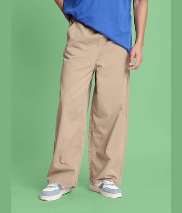 Bene Kleed Baggy Flat Men's Cargos - Beige ( Pack of 1 )